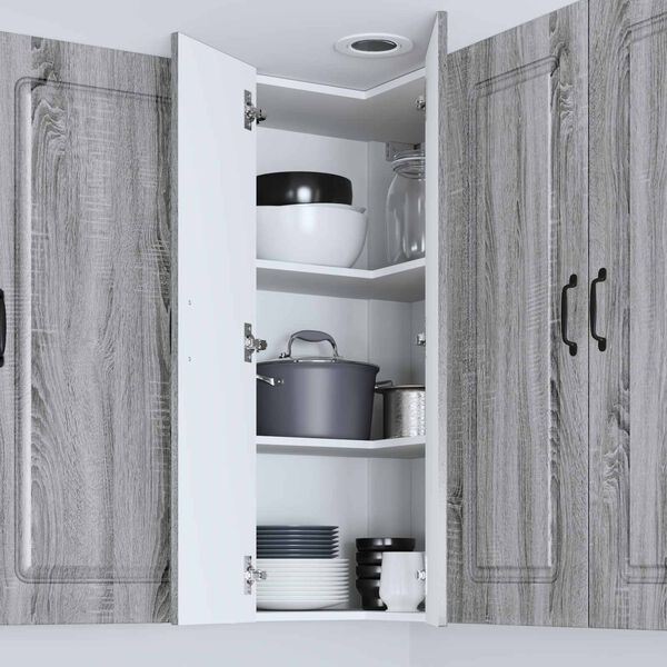 vidaXL Konyhaszekr&eacute;ny Kalmar Sz&uuml;rke Sonoma 57 x 57 x 100 cm Faanyag