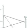vidaXL Daybed with Trundle without Mattress White 107x203 cm acél