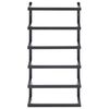 vidaXL fekete acél törölközőtartó 24 x 12 x 48 cm