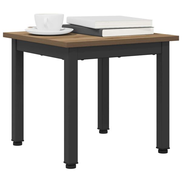 vidaXL Doh&aacute;nyz&oacute;asztal Műv&eacute;szi t&ouml;lgy 40 x 40 x 36 cm Faanyag