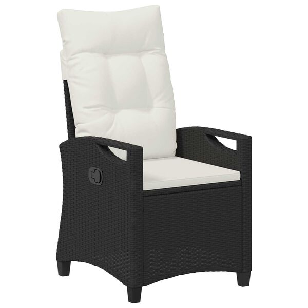 vidaXL Kerti Sz&eacute;k 2 pcs Fekete &eacute;s Kr&eacute;m 56 x 60 x 112 cm