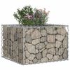 vidaXL Gabion emelt &aacute;gy Ez&uuml;st 60 x 60 x 40 cm Horganyzott ac&eacute;l
