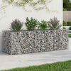 vidaXL Gabion emelt &aacute;gy Ez&uuml;st 180 x 60 x 55 cm Horganyzott ac&eacute;l