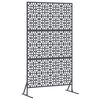 vidaXL Mag&aacute;nszf&eacute;ra K&eacute;pernyő 100 x 50 x 180 cm Ac&eacute;l Antracitsz&uuml;rke