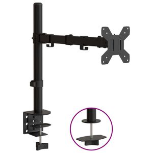 vidaXL fekete ac&eacute;l monitor&aacute;llv&aacute;ny VESA 75/100 mm