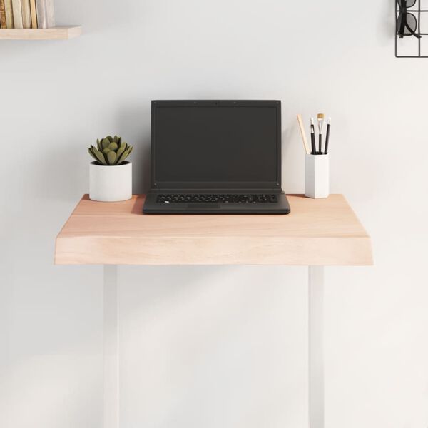 vidaXL asztallap 60x40x(2-6) cm kezeletlen t&ouml;m&ouml;r fa &eacute;lőszeg&eacute;lyes