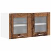 vidaXL F&uuml;ggő szekr&eacute;ny R&eacute;gi fa &eacute;s feh&eacute;r 80 x 31 x 40 cm Szerelt Fa