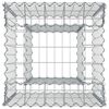 vidaXL Gabion emelt &aacute;gy Ez&uuml;st 50 x 50 x 80 cm Horganyzott ac&eacute;l