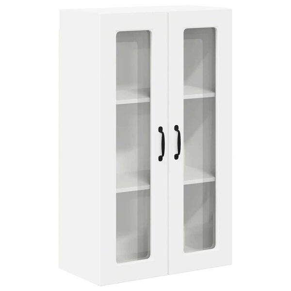 vidaXL Konyhaszekr&eacute;ny polcokkal ajt&oacute;val Feh&eacute;r 60 x 31 x 100 cm Faanyag