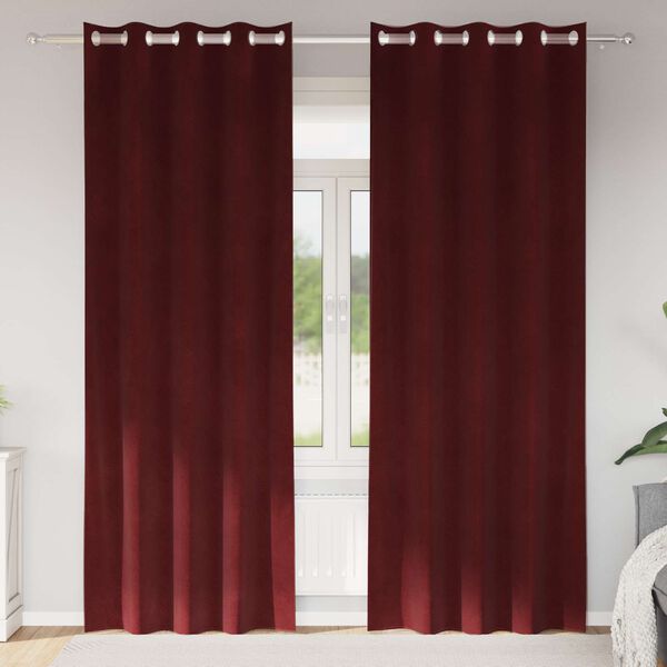 vidaXL S&ouml;t&eacute;t&iacute;tő f&uuml;gg&ouml;ny&ouml;k 2 pcs Bord&oacute; 140 x 225 cm B&aacute;rsony