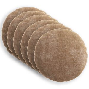 vidaXL P&aacute;rna huzat 6 db HEERLEN Barna &Oslash; 60 cm Chenille Sz&ouml;vet
