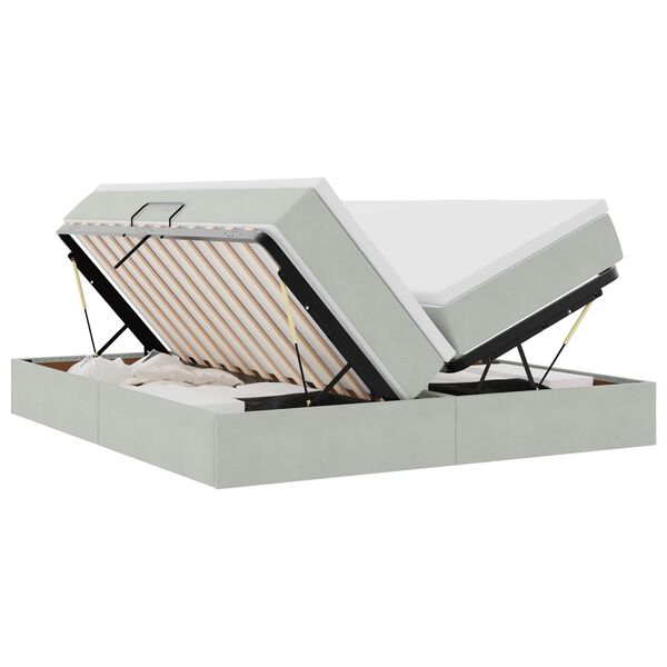 vidaXL &Aacute;gy t&aacute;rol&oacute;val &eacute;s matraccal Vil&aacute;gossz&uuml;rke 180 x 200 cm B&aacute;rsony