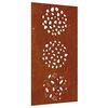 vidaXL lev&eacute;lmint&aacute;s corten ac&eacute;l kerti fald&iacute;sz 105 x 55 cm