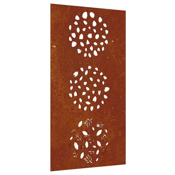 vidaXL lev&eacute;lmint&aacute;s corten ac&eacute;l kerti fald&iacute;sz 105 x 55 cm