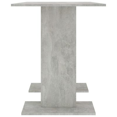 vidaXL betonszürke szerelt fa étkezőasztal 110 x 60 x 75 cm