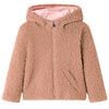 vidaXL Gyerek kapucnis kab&aacute;t Teddy Light Cognac 104