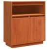 vidaXL Sz&eacute;f Faggy&uacute; barna 70 x 34 x 80 cm T&ouml;m&ouml;r fenyőfa