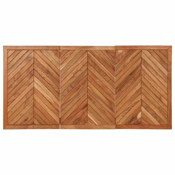 vidaXL t&ouml;m&ouml;r ak&aacute;cfa &eacute;tkezőasztal 160 x 80 x 75 cm