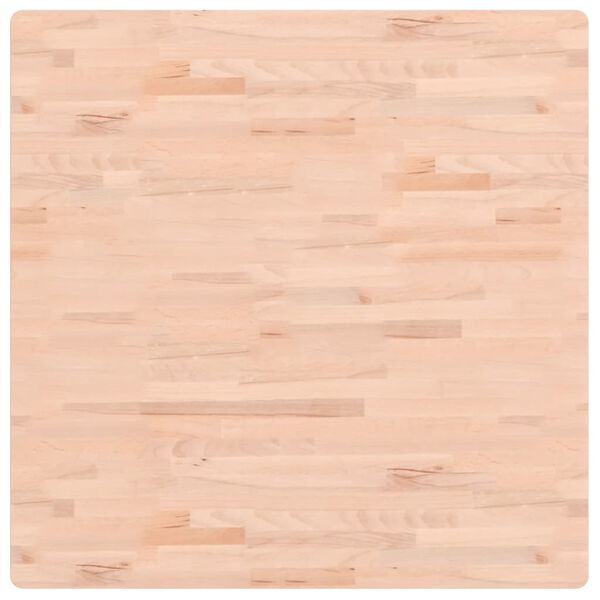 vidaXL tömör bükkfa négyzet alakú asztallap 90 x 90 x 2,5 cm