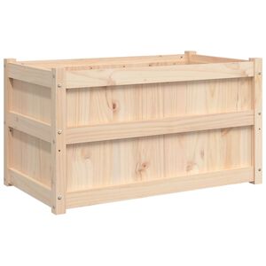 vidaXL t&ouml;m&ouml;r fenyő kerti vir&aacute;gl&aacute;da 90x50x50 cm