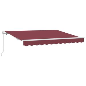 vidaXL Beh&uacute;zhat&oacute; napellenző Burgundi 300 x 200 cm sz&ouml;vet