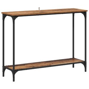 vidaXL Konzolasztal R&eacute;gi fa 101 x 30.5 x 75 cm Szerelt fa
