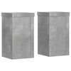 vidaXL 2 db betonsz&uuml;rke szerelt fa n&ouml;v&eacute;nytart&oacute; &aacute;llv&aacute;ny 10 x 10 x 18 cm