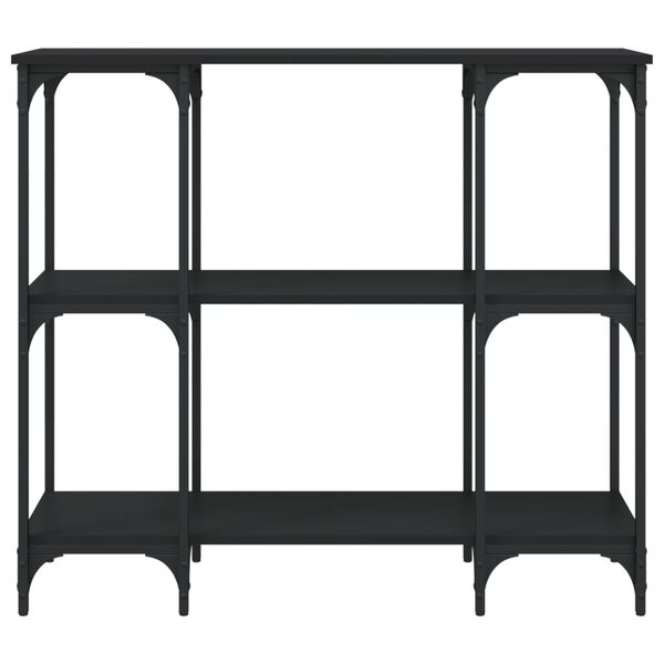 vidaXL fekete szerelt fa t&aacute;lal&oacute;asztal 102 x 35 x 90 cm