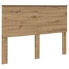 vidaXL Fejt&aacute;mla fejt&aacute;ml&aacute;val Artisan t&ouml;lgy 140 cm Faanyag