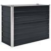 vidaXL antracitsz&uuml;rke horganyzott ac&eacute;l kerti magas&aacute;gy&aacute;s 100x40x77 cm