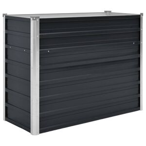 vidaXL antracitsz&uuml;rke horganyzott ac&eacute;l kerti magas&aacute;gy&aacute;s 100x40x77 cm