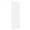 vidaXL Cs&uacute;sz&oacute; ajt&oacute; Feh&eacute;r 83 x 232 cm T&ouml;m&ouml;r Fenyőfa