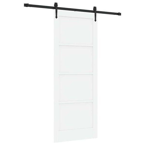 vidaXL Cs&uacute;sz&oacute; ajt&oacute; ORKDAL Feh&eacute;r 83 x 211 cm T&ouml;m&ouml;r fenyőfa