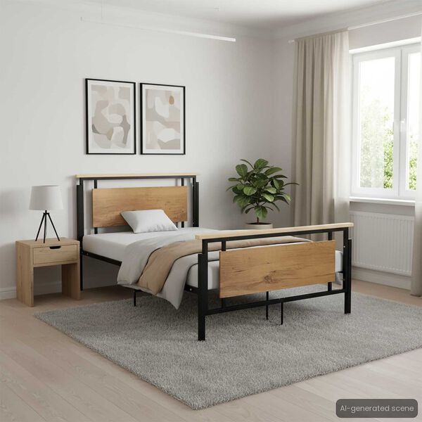 vidaXL f&eacute;m &aacute;gykeret 120 x 200 cm