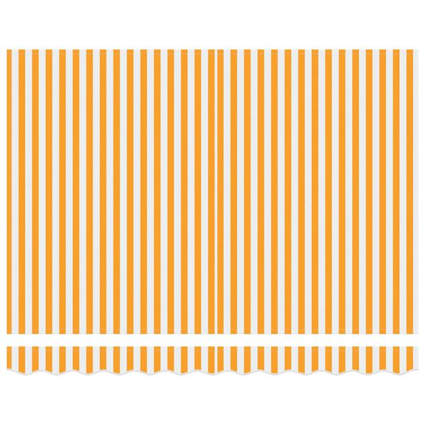 vidaXL Beh&uacute;zhat&oacute; napellenző S&aacute;rga &eacute;s Feh&eacute;r 300 x 250 cm