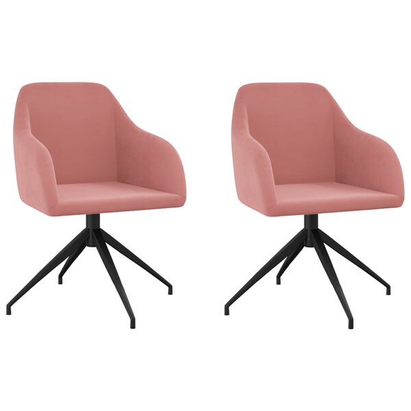 vidaXL 2 db r&oacute;zsasz&iacute;n b&aacute;rsony &eacute;tkezősz&eacute;k