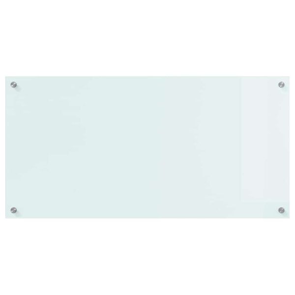 vidaXL Konyhai splashback Feh&eacute;r 100 x 50 cm edzett &uuml;veg