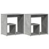 vidaXL 2 db betonsz&uuml;rke szerelt fa kisasztal 50x30x50 cm