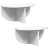 vidaXL Falpolc Falra szerelhető 2 pcs Feh&eacute;r 38 x 19 x 19 cm Faanyag
