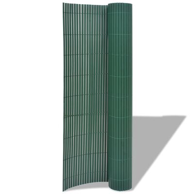 vidaXL zöld kétoldalas PVC kerti kerítés 90 x 300 cm