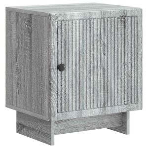 vidaXL &Eacute;jjeliszekr&eacute;ny Sz&uuml;rke Sonoma 43 x 34,5 x 50 cm Szerelt Fa