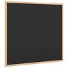 vidaXL fekete kr&eacute;tat&aacute;bla t&ouml;m&ouml;r fenyőfa kerettel 60 x 55 cm