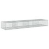 vidaXL horganyzott vas gabion kos&aacute;r fed&eacute;llel 400 x 100 x 50 cm