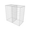 vidaXL horganyzott ac&eacute;l gabion kos&aacute;r 100 x 50 x 100 cm