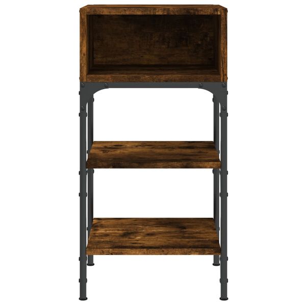 vidaXL f&uuml;st&ouml;s t&ouml;lgy sz&iacute;nű szerelt fa &eacute;jjeliszekr&eacute;ny 35 x 34,5 x 70 cm