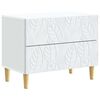 vidaXL &Eacute;jjeli asztal Feh&eacute;r 62 x 34,5 x 48 cm Szerelt Fa