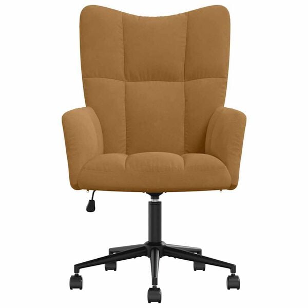 vidaXL barna bársony pihenőfotel