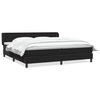 vidaXL fekete b&aacute;rsony rug&oacute;s &aacute;gy matraccal 180x210 cm