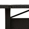 vidaXL fekete polyrattan &uuml;veglapos kerti asztal 240 x 90 x 75 cm