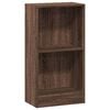 vidaXL barna t&ouml;lgy sz&iacute;nű szerelt fa k&ouml;nyvszekr&eacute;ny 40 x 24 x 76 cm